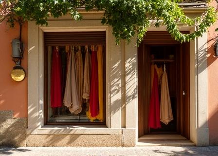 L'ingresso accogliente della bottega Filo Aurea a Roma